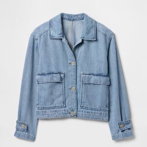 GAP Women's Classic Blue Utility Jacket